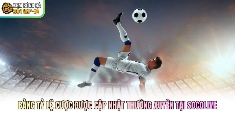 Bảng tỷ lệ cược được cập nhật thường xuyên tại Socolive Bảng tỷ lệ cược được cập nhật thường xuyên tại Socolive