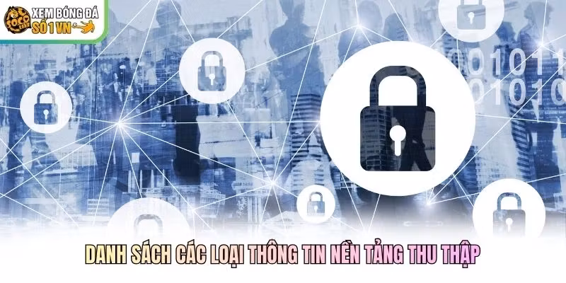 Danh sách các loại thông tin nền tảng thu thập Danh sách các loại thông tin nền tảng thu thập