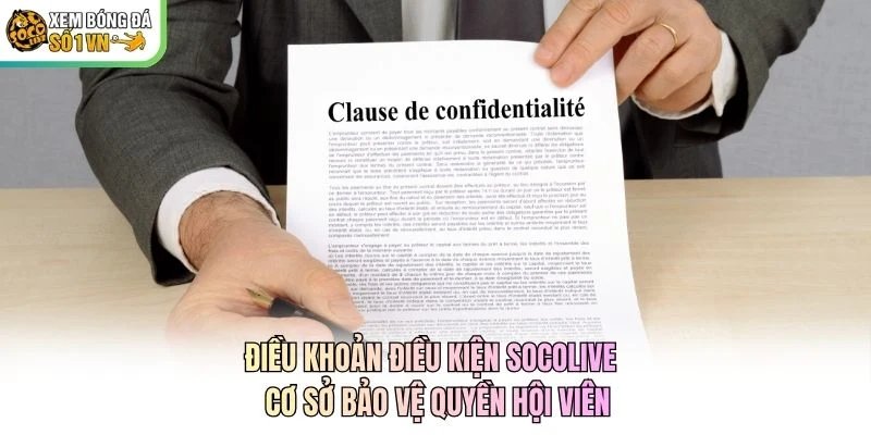 Điều Khoản Điều Kiện Socolive - Cơ Sở Bảo Vệ Quyền Hội Viên