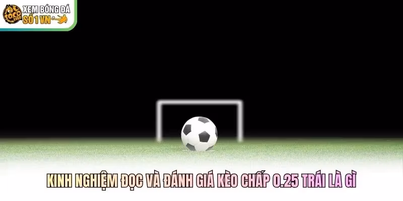 Kinh nghiệm đọc và đánh giá kèo chấp 0.25 trái là gì