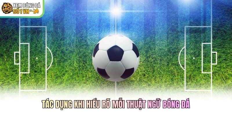 Tác dụng khi hiểu rõ mỗi thuật ngữ bóng đá